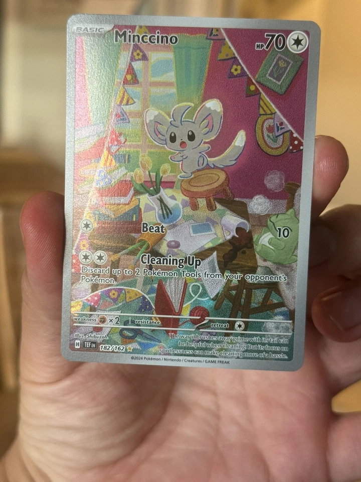 Minccino - Illustration Rare SV05: Temporal Forces 182/162  - Image 1 of 2