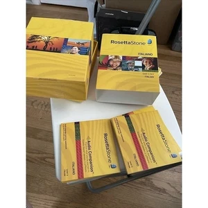 Rosetta Stone Italian Levels 1, 2, 3 Version 3  , No Headset And Cd-rom (4) - Picture 1 of 11