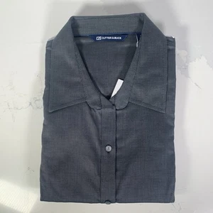 NWT- Cutter & Buck Women, Long Sleeve Dress Shirt M, Large, Black Mod: LCW04124 - Picture 1 of 6