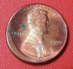 ERROR COIN OFF CENTER PENNY TONING #518 COIN COLLECTION - Picture 1 of 4