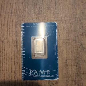 PAMP Suisse Lady Fortuna Platinum 2.5g Bar 999.5 Purity In Assay Card - Picture 1 of 2