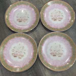 LitJoy Harry Potter Madam Puddifoot’s Tea Shop Dessert Plate Set Of 4 - Picture 1 of 15