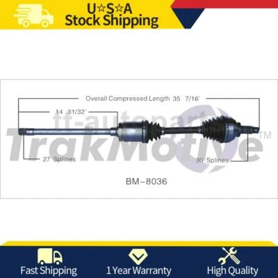 Front Passenger Side Right CV Axle Joint For BMW 325xi 2005 2004 2003 2002 2001 - Image 1 of 2