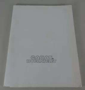 Pressemappe Carat by Duchatelet mit Mercedes-Benz W124 / S124 / W201 Stand 1987 - Bild 1 von 2