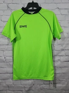 Olympus Basic Rugby Jersey Lime Green SS Adult Small Stained Read - NEW - Picture 1 of 13