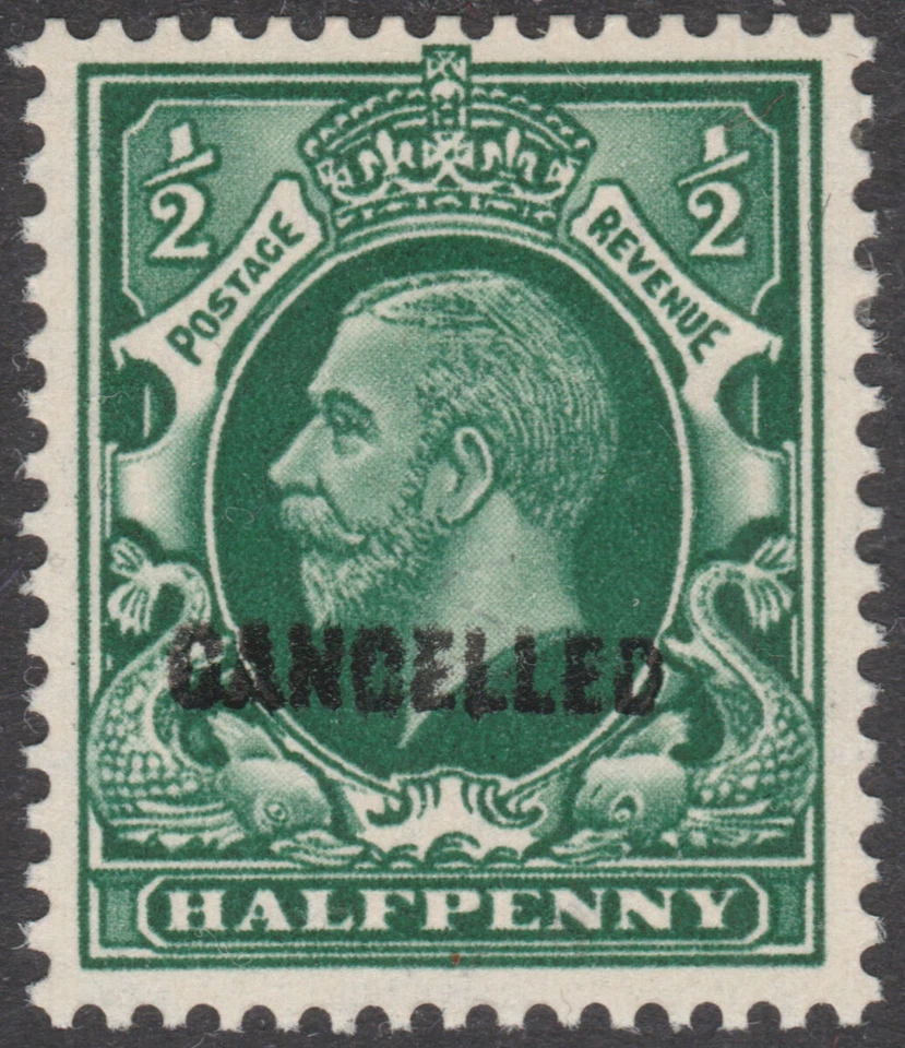 SG439 1935 1/2d fotograbado verde cancelado tipo 33 como nuevo con bisagras Foto 1 de 1