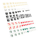  5 Sets/120pcs Plastic Nail Patch French Polish on Toes Decorations