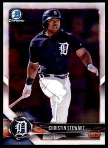 2018 Bowman Chrome Prospects Christin Stewart Detroit Tigers #BCP130