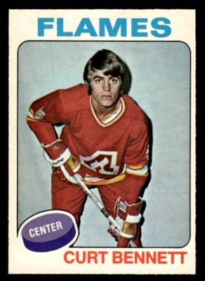 1975 OPC O-Pee-Chee Hockey #8 Curt Bennett NM - Image 1 of 2