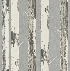 Papel pintado no tejido Rasch Amelie 574548 abedul crema-beige-gris-plata metalizado natural - Imagen 1 de 3