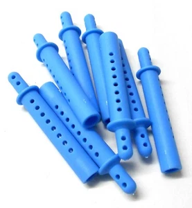 HY00150B RC 1/8 Scale Light Blue Body Shell Posts Shell Mounts x 8 Plastic - Picture 1 of 1