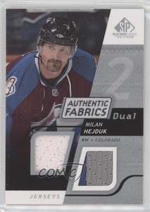2008-09 SP Game Used Edition Authentic Fabrics Dual Milan Hejduk #AF-MH
