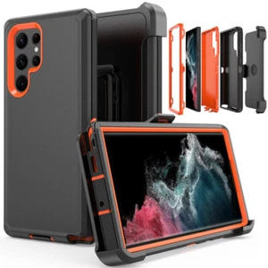For Samsung Galaxy S23/S24 Plus/S24 Ultra Shockproof Rugged Case Cover+Belt Clip - Picture 1 of 111