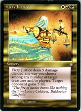 Fiery Justice (x1) - Ice Age - HP - MTG