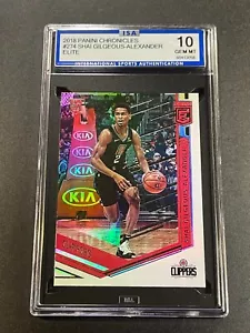 SHAI GILGEOUS-ALEXANDER 2018 PANINI CHRONICLES #274 ELITE HOLOFOIL ROOKIE ISA 10 - Picture 1 of 6