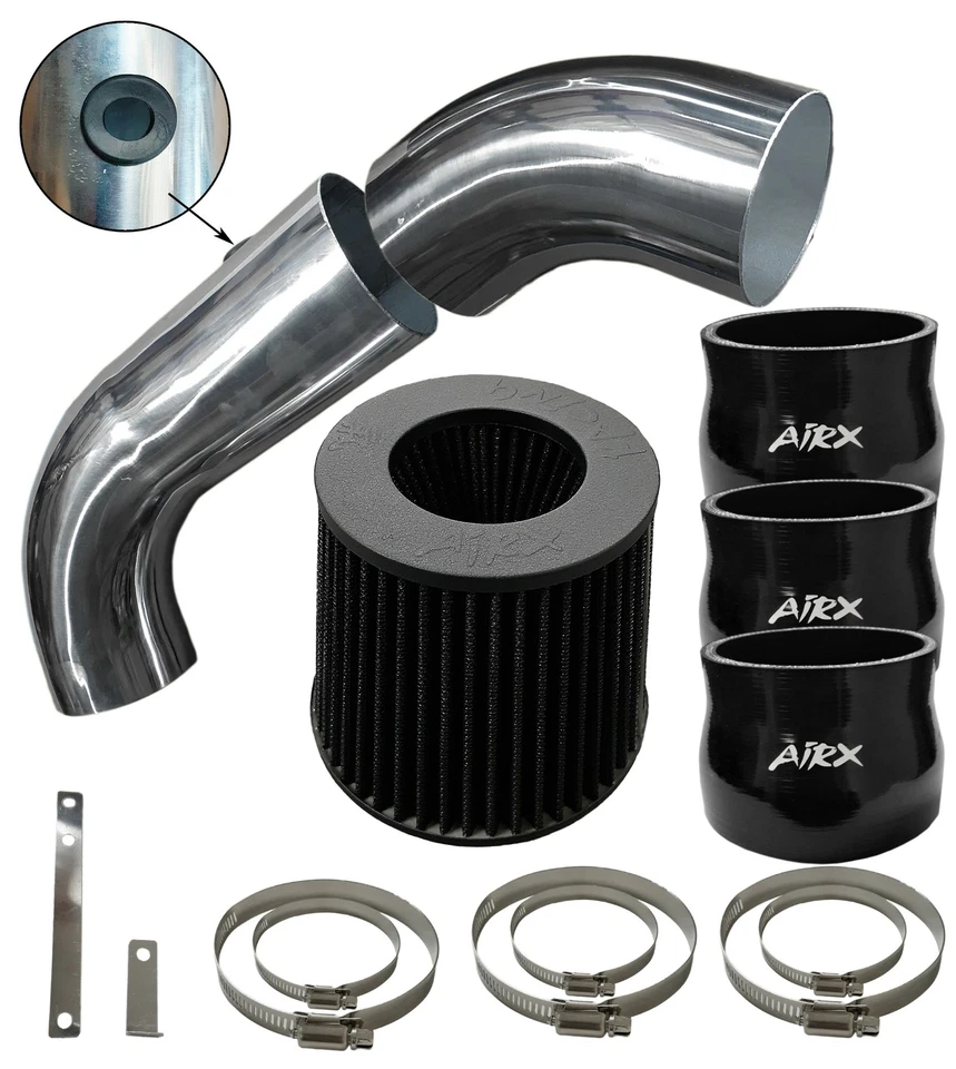 BLACK AirX Racing 2pc Air intake kit & filter For 1996-2000 Chevy Tahoe 5.0 5.7 - Image 1 of 2