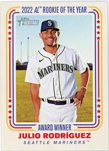 Julio Rodriguez 2023 Topps Heritage High Award Winner #AW-6 Mariners {1213 - Imagen 1 de 2