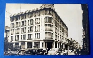 RPPC Bldg Edificio Cidosa 213 AV Uruguay México Tarjeta Postal EKC Sello - Imagen 1 de 2
