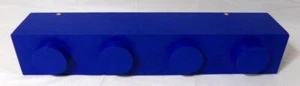 Post Mid Century Memphis Sottsass Era Blue Wall Shelf - Picture 1 of 5
