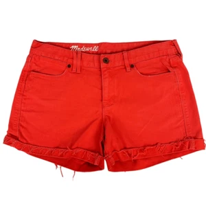 Madewell Cutoff Coral Denim Shorts size 29 - Picture 1 of 7