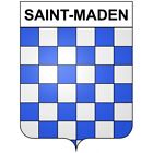 Saint-Maden 22 Ville Stickers Blason Autocollant Adhésif Taille:12 Cm