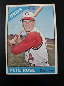1966 Topps #30 Pete Rose UER Cincinnati Reds**CREASE** - Bild 1 von 5