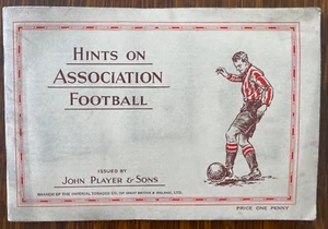 HINTS ON ASSOCIATION FOOTBALLER Antique 1934 PLAYERS Cigarette Cards Album - Picture 1 of 7
