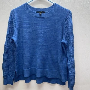 Christian Siriano Sweater Womens Size L Long Sleeve New York Blue - Picture 1 of 5
