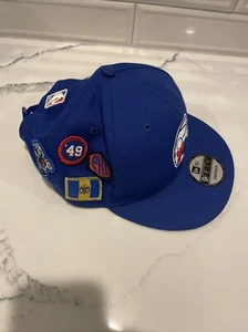 Philadelphia 76ers Hat Cap New Era Snap Back Adjustable Blue 9Fifty Side Patches - Picture 1 of 13