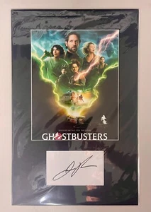 Jason Reitman Ghostbusters matted signed index card with photo 11x17 #1 director - Picture 1 of 3