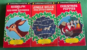 Christmas Favorites: Jingle Bells Rudolph Puppies 3 VHS + FREE DVD - Bild 1 von 3