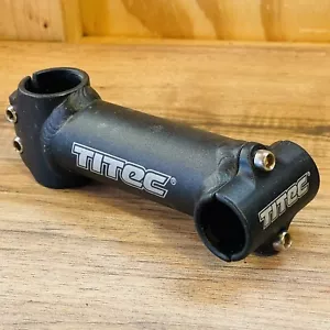 Titec 120mm MTB Stem 1 1/8 0 Degree 25.4 Black Aluminum - Picture 1 of 7