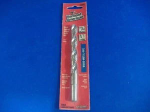 27/64"  VERMONT AMERICAN HIGH SPEED STEEL DRILL BIT HSS USA 3/8" RED SH #10483 - Picture 1 of 2