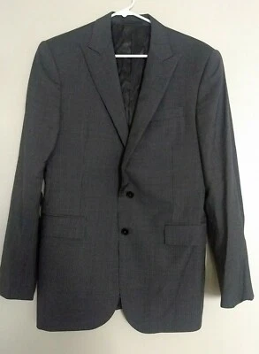 Hombre Ralph Lauren Talla 40 R Negro Etiqueta Lana Blazer Traje Negocios Deportes Abrigo Foto 1 de 4