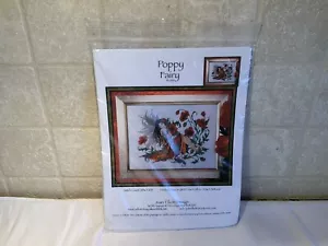 Poppy Fairy Cross Stitch By Joan Elliott Pattern Fabric Beads & Metallic Thread - Picture 1 of 6