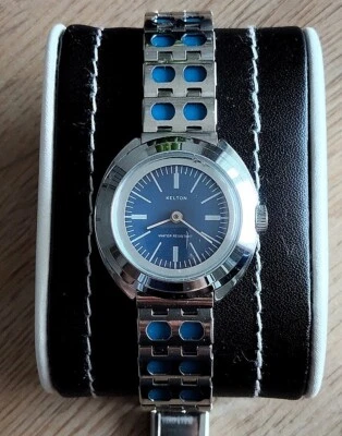 💥 Montre KELTON  Watch Femme Vintage 1980's Mécanique Gourmette - Photo 1/4