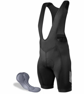 Tall Men's Elite Padded Cycling Bib-Short | Premiere Long Distance Road Bibs - Image 1 of 4