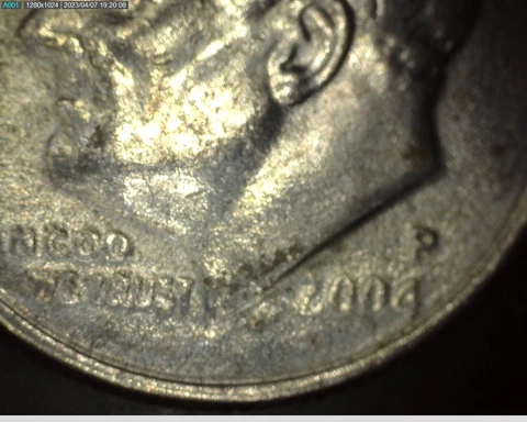 2004P Roosevelt Dime with Grease Error! Free Ship.D36 Cover