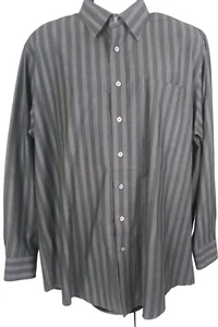 Camisa de vestir para hombre CAMBRIDGE CLASSICS gris manga larga botón delantero 17 34/35 - Imagen 1 de 3