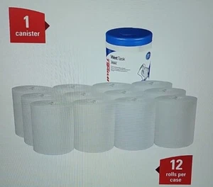 Kimtech 77320 Wipers for Small WetTask System 12 x 12 1/2 White, 12 Pack. New - Picture 1 of 10
