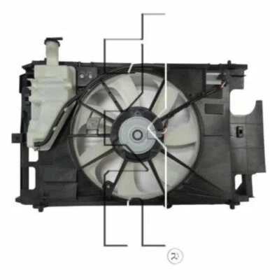 Ventilador de refrigeración para Toyota Prius C 2012-2016 Foto 1 de 3