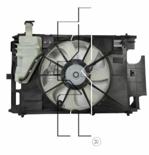Ventilador de refrigeração Toyota Prius C 2012-2016 - Imagem 1 de 3
