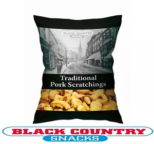 Traditional Black Country Pork Scratchings - 10 x 80g Packs - Picture 1 of 1