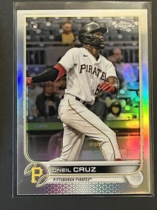 2022 Topps Chrome Pirates Oneil Cruz #128 - SP Silver Refractor Rookie Card