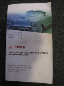 JD Power classic, collectible, exotic and muscle car appraisal guide 2021 - Imagen 1 de 5