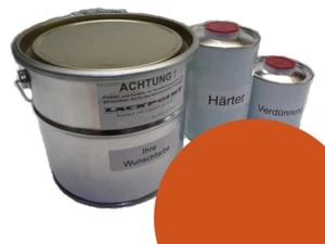 1 Liter Set 2K Autolack für Opel 509 Signalorange Oldtimer kein Klarlack UNI ne - Bild 1 von 1