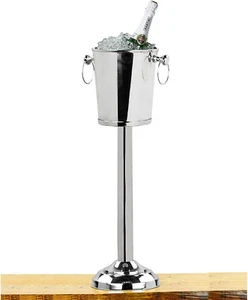 Nickel Plated Premium Aluminum Free Standing Wine Chiller wine Coolers stand - Picture 1 of 5