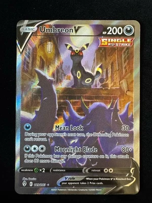 Umbreon V (Alternate Full Art) 189/203 SWSH07: Evolving Skies Holo - Image 1 of 2