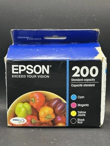 Neu Versiegelt! Epson 200 Tintenpatrone Schwarz & Tricolor Cyan/Magenta/Gelb 08/27 - Bild 1 von 10