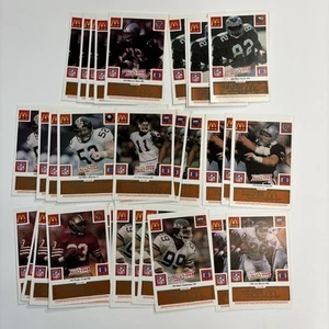 McDonald’s All Star Football Rub Off 40 Cards Lot Simms Long Allen Craig Morris - Picture 1 of 4